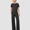 Essential Pants Wide Asphalt Pinstriped