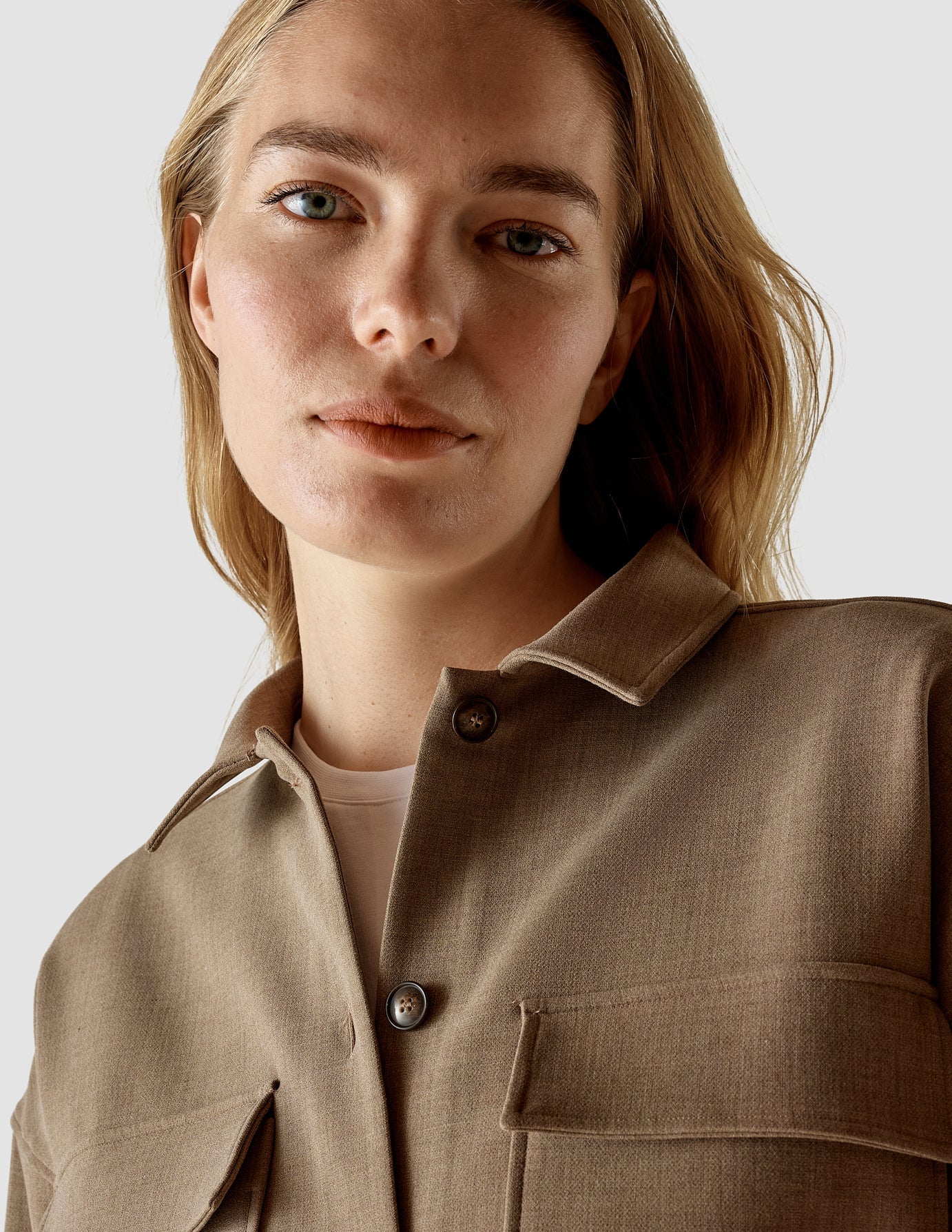Belted Overshirt Cappuccino