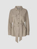 Belted Overshirt Cloud Beige