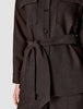 Belted Overshirt Dark Chocolate