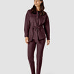 Belted Overshirt Pinot Noir