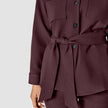 Belted Overshirt Pinot Noir