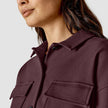 Belted Overshirt Pinot Noir