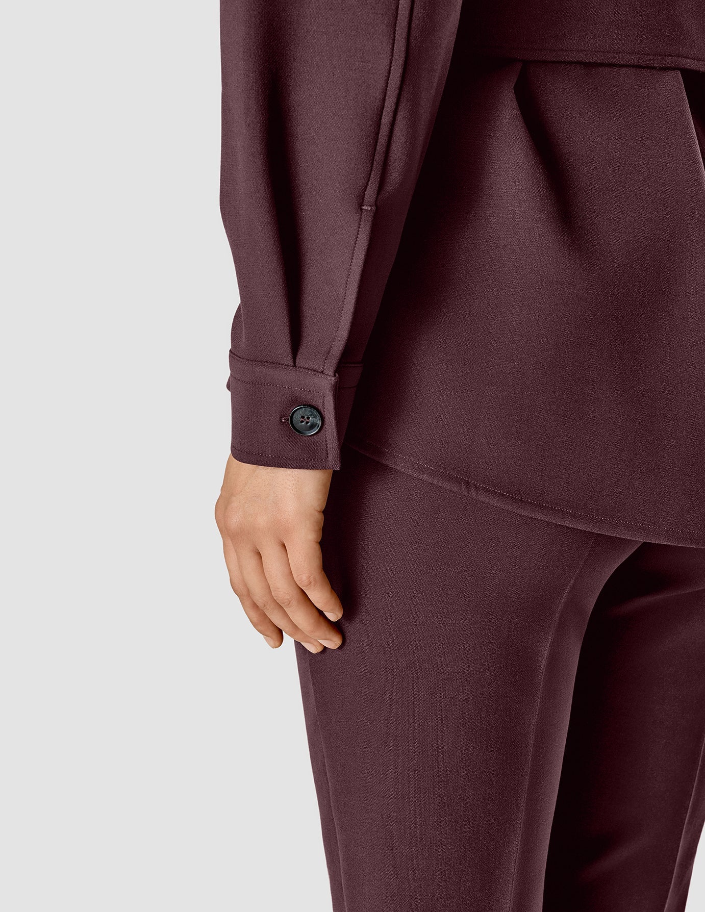 Belted Overshirt Pinot Noir