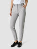 Essential Pants Tapered Light Grey Pinstriped