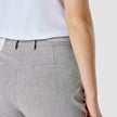 Essential Pants Tapered Light Grey Pinstriped