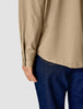Oversized Long Sleeve Shirt Latte