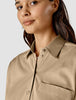 Oversized Long Sleeve Shirt Latte