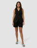 Women's Skye Long Vest Black