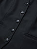 Women's Skye Long Vest Black