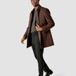 Wool Coat Brown Melange