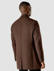 Wool Coat Brown Melange