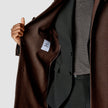 Wool Coat Brown Melange