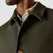 Wool Coat Green Melange