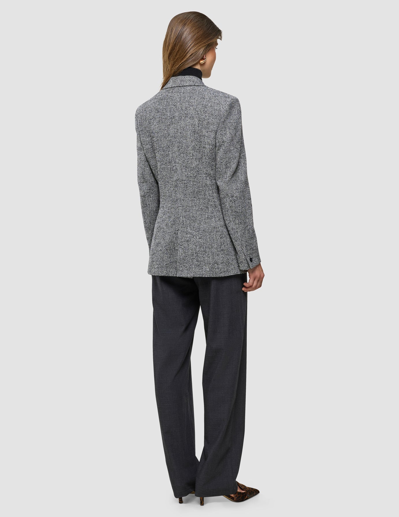 Women Ashryn Blazer Domino Herringbone