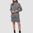 Women Ashryn Short Skirt Domino Herringbone