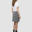 Women Ashryn Short Skirt Domino Herringbone