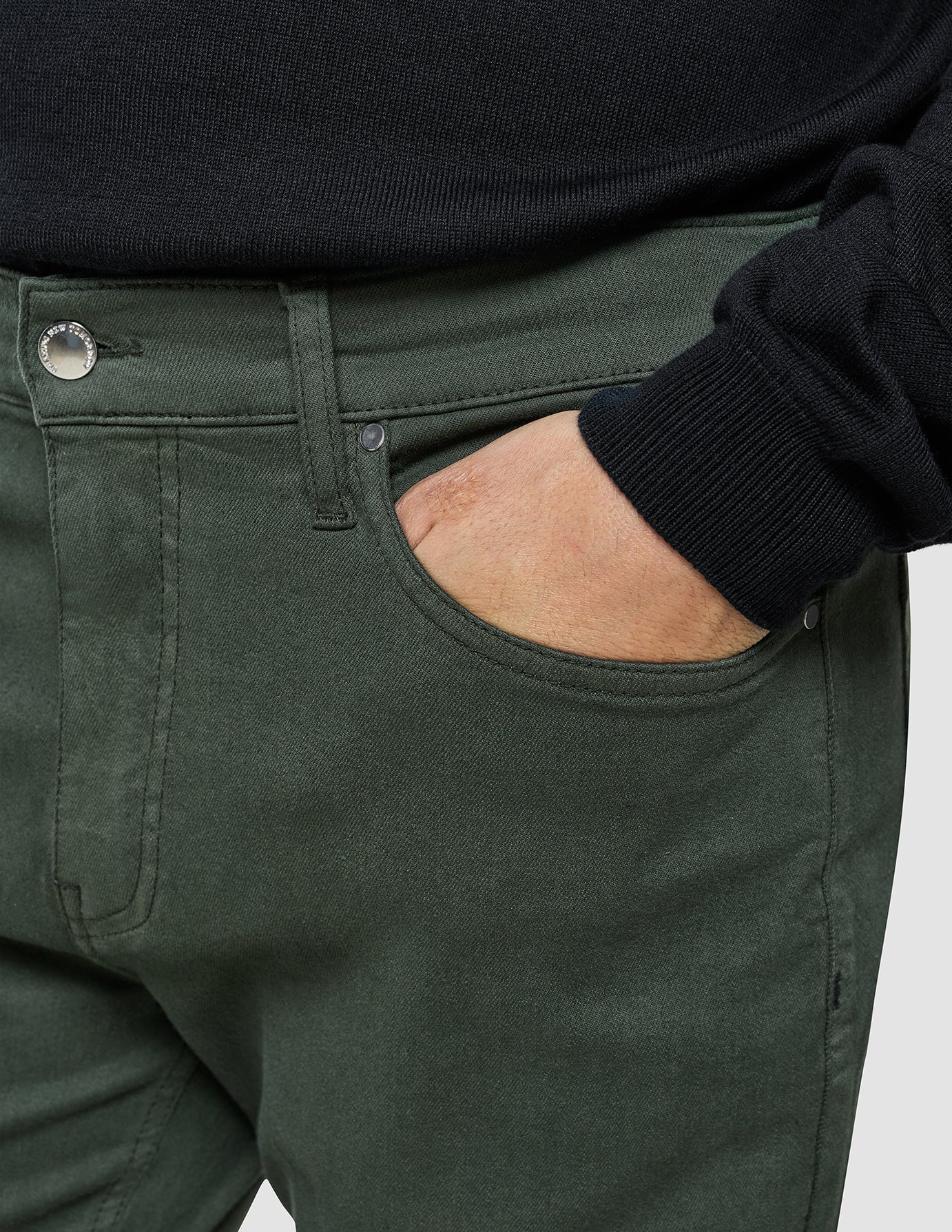 Classic 5-Pocket Pants Slim Green