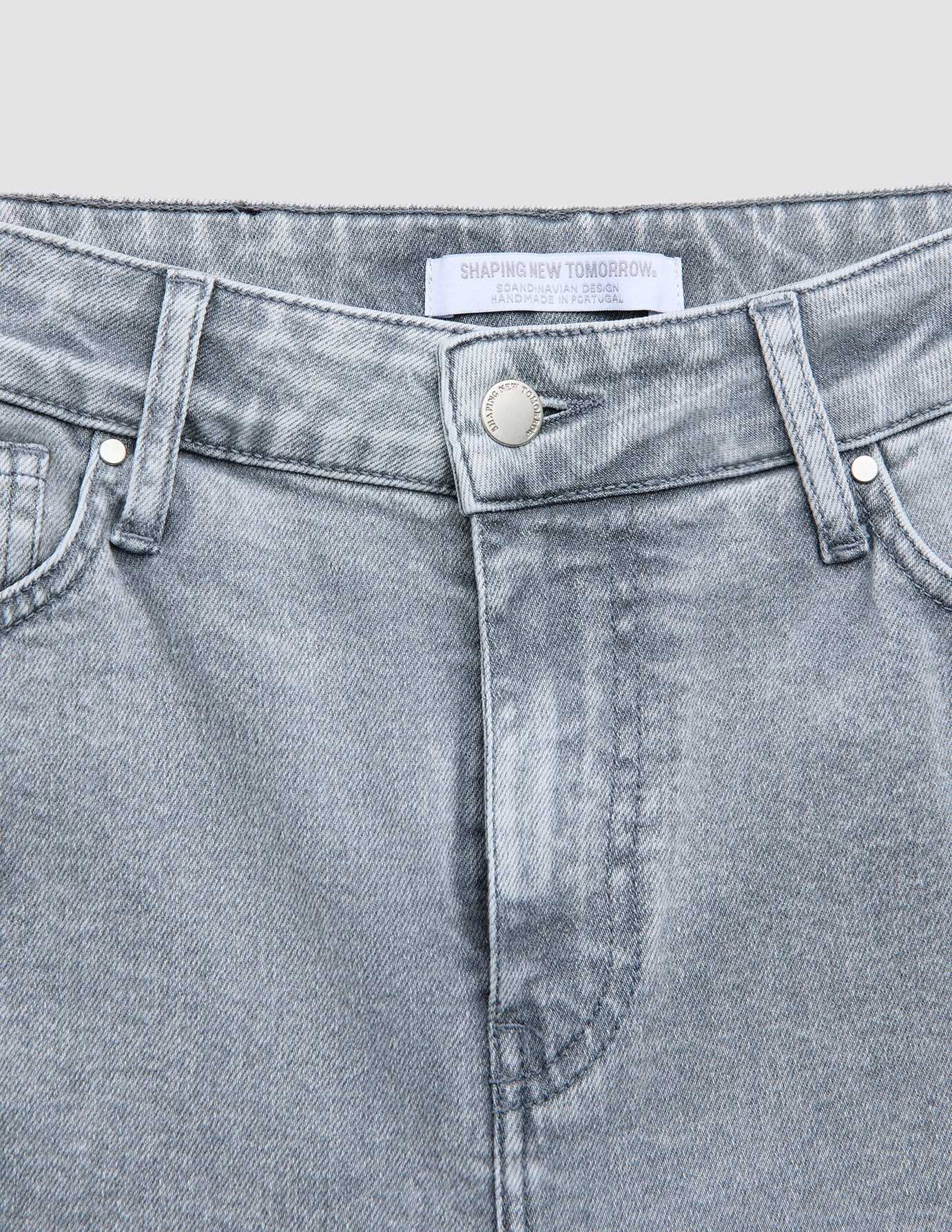 Women's Classic Jeans Relaxed Light Grey Washed