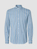 Classic Shirt Light Blue Herringbone Regular