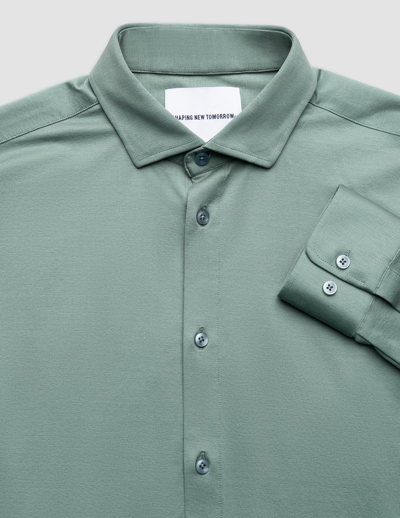 Classic Shirt Mist Green Slim
