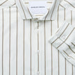 Classic Shirt Sand Herringbone Stripes Regular