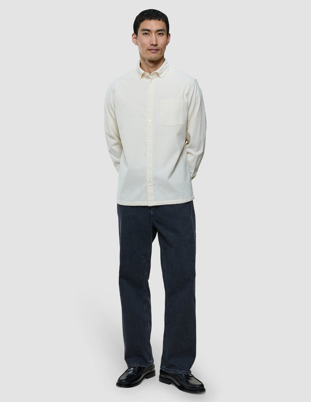Corduroy Shirt Bone White
