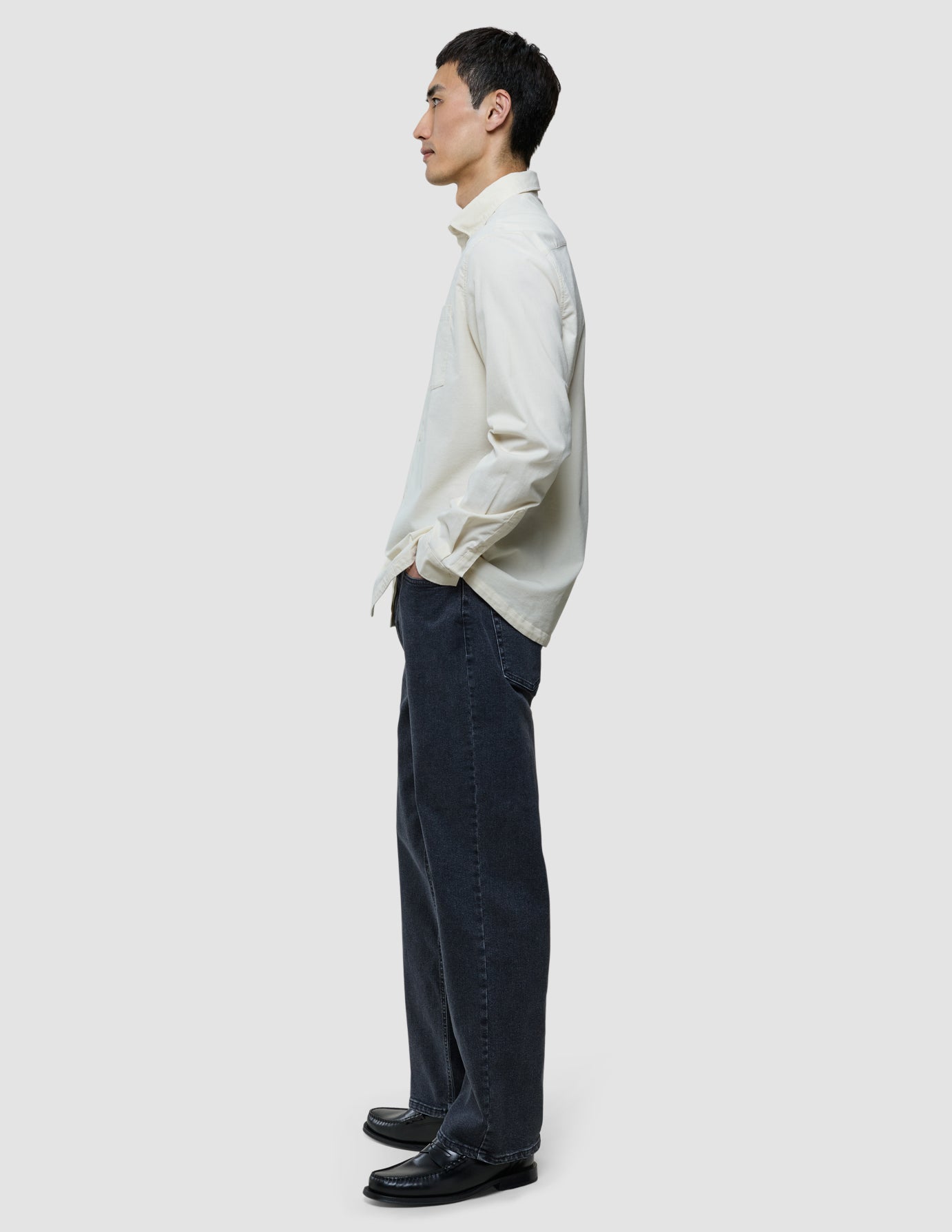 Corduroy Shirt Bone White