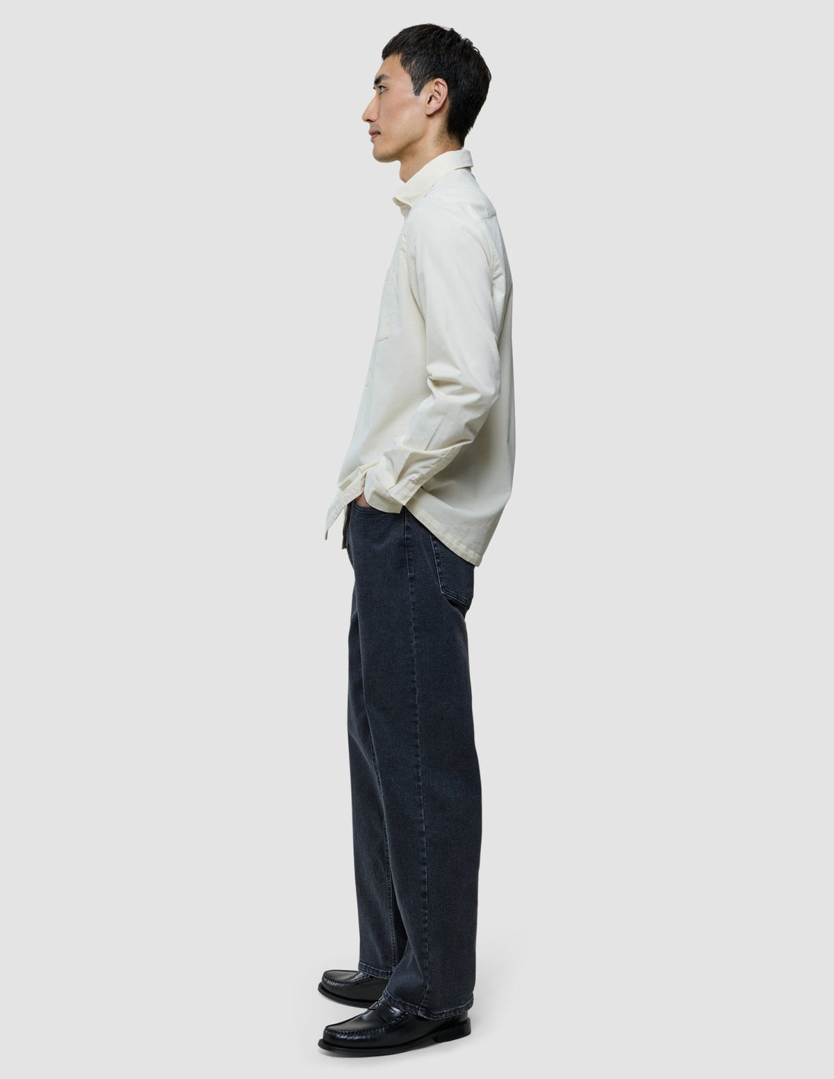 Corduroy Shirt Bone White