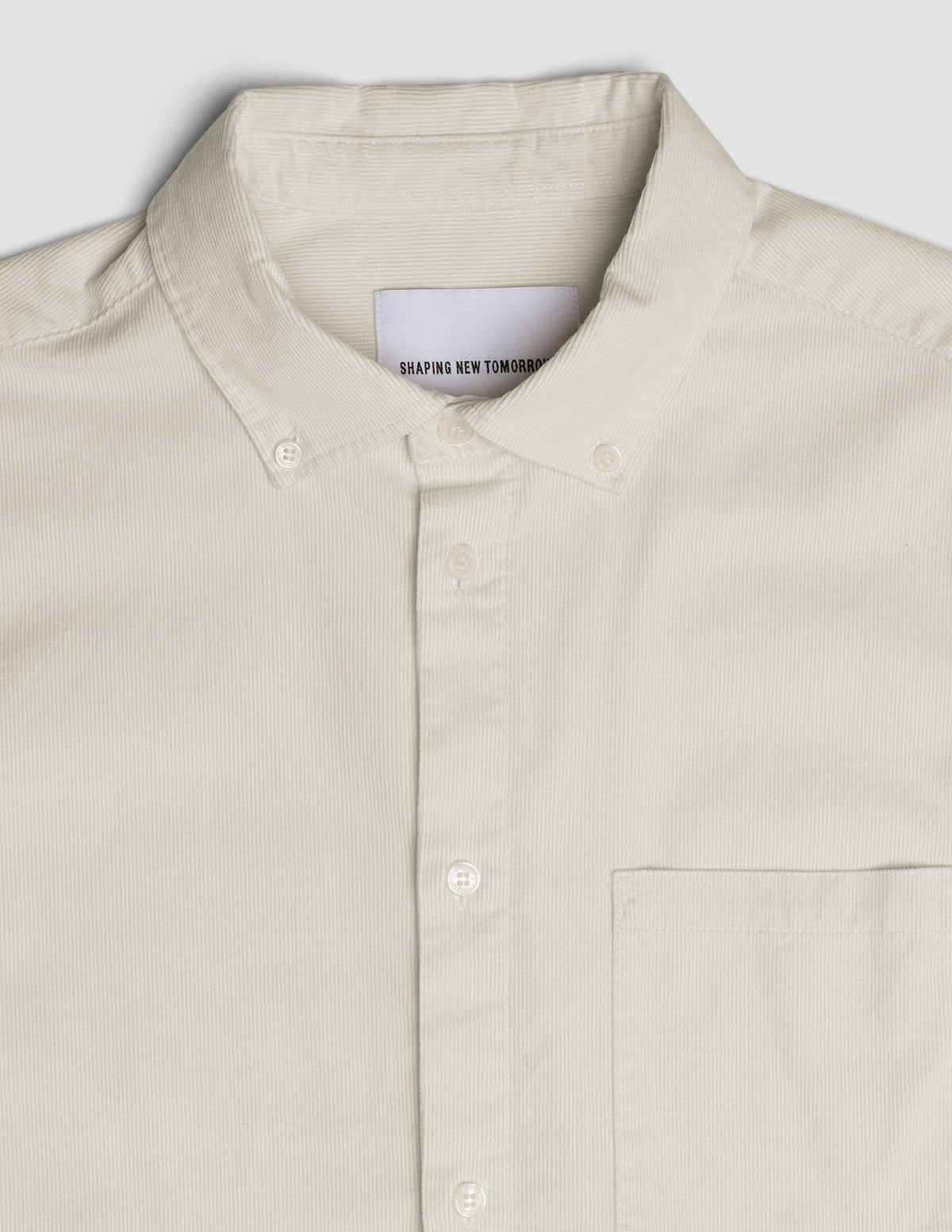 Corduroy Shirt Bone White