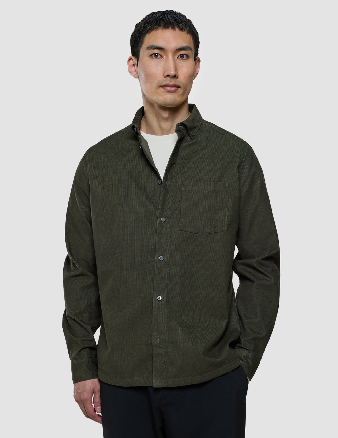 Corduroy Shirt Nightfall Green