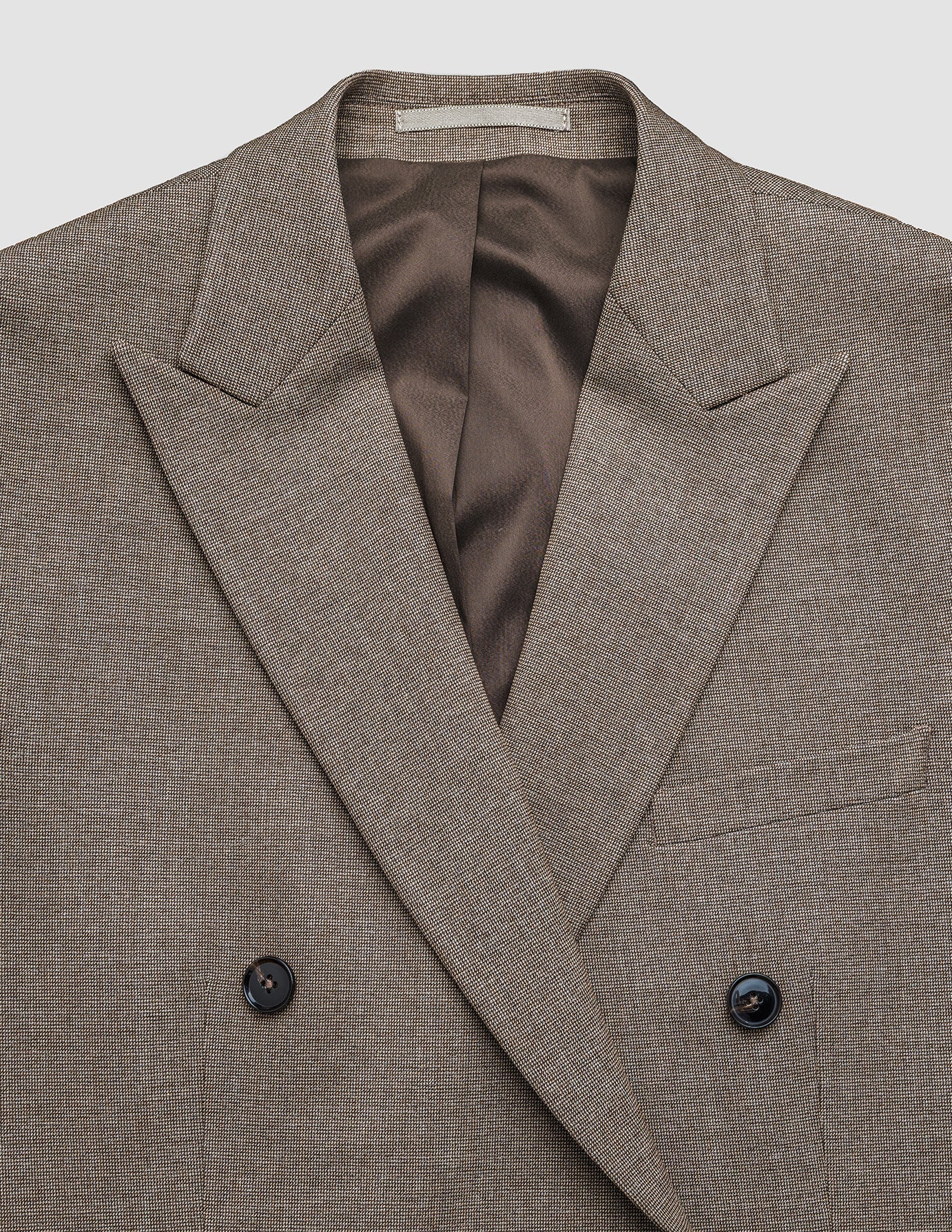 Double Breasted Essential Blazer Almond