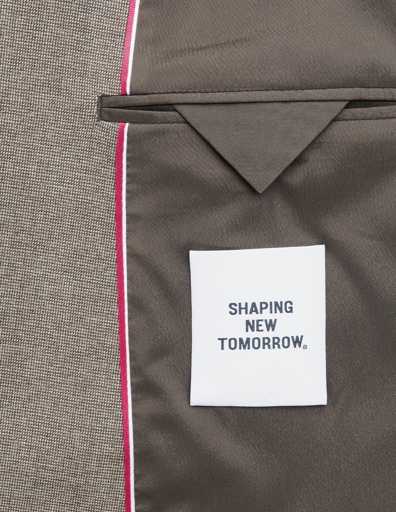 Double Breasted Essential Blazer Almond