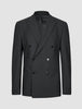 Double Breasted Essential Blazer Black