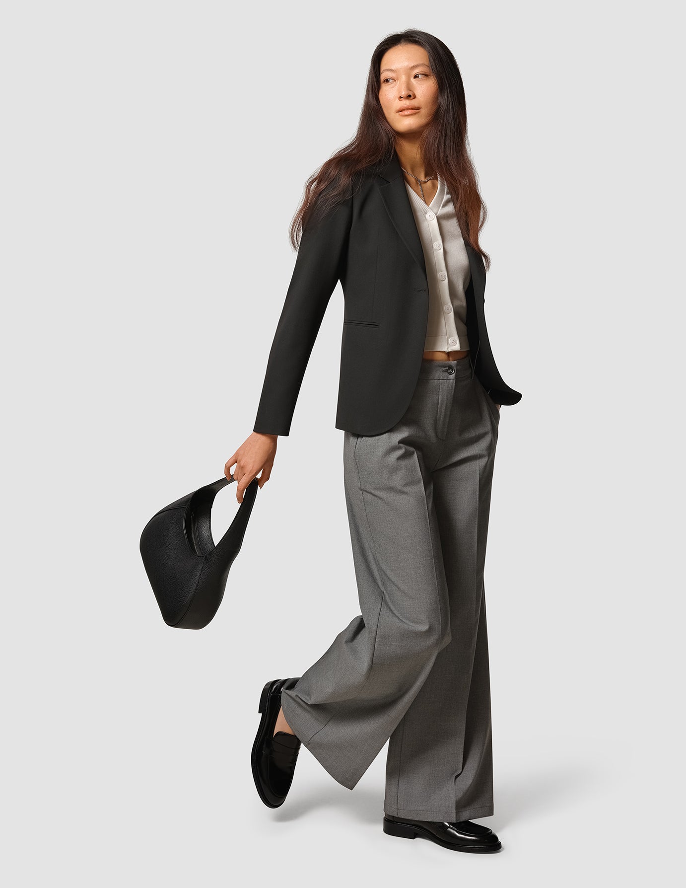 Women Ease Fitted Blazer Black