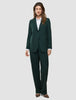 Women Ease Pants Straight Evergreen