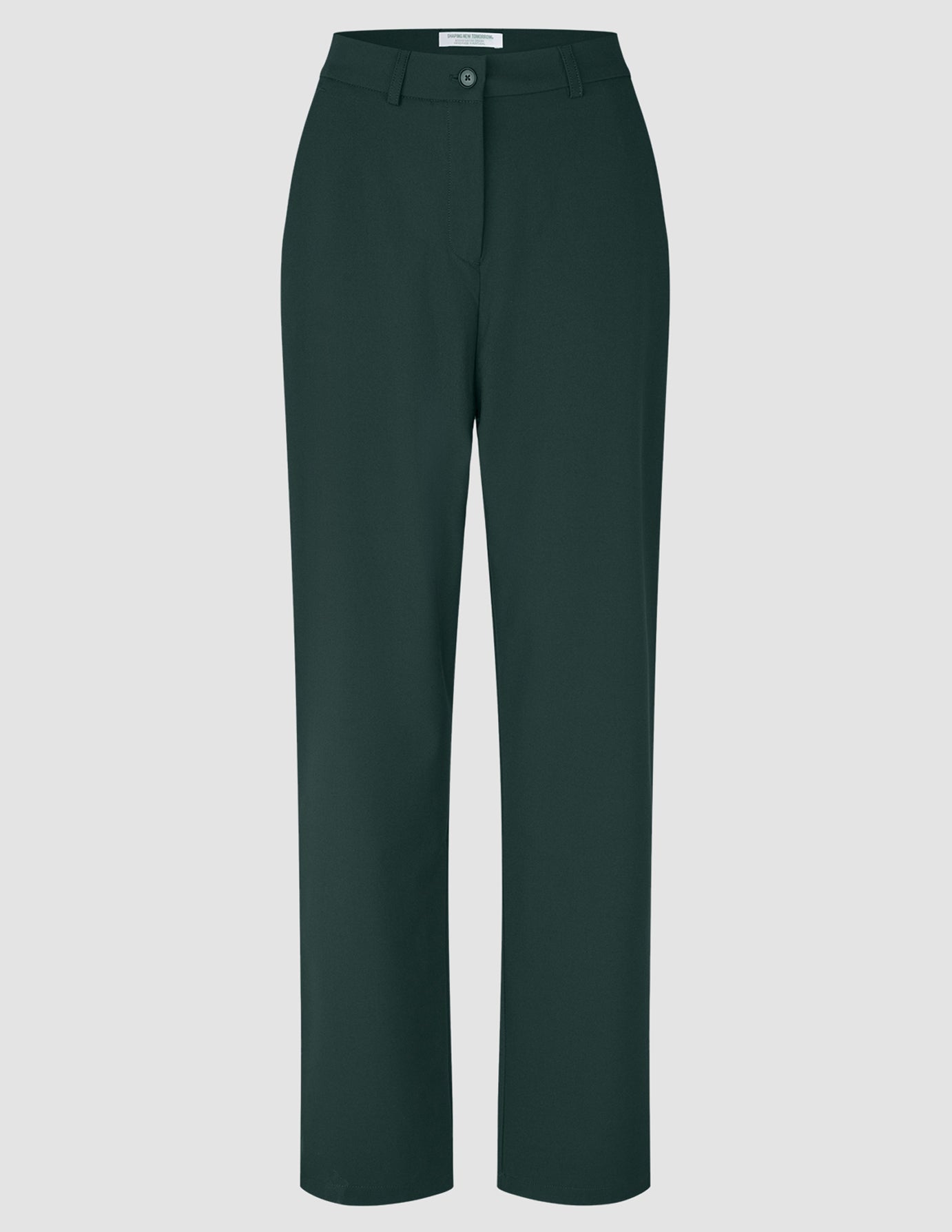 Women Ease Pants Straight Evergreen