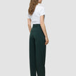 Women Ease Pants Straight Evergreen