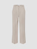 Women Ease Pants Wide Vanilla Melange