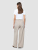 Women Ease Pants Wide Vanilla Melange