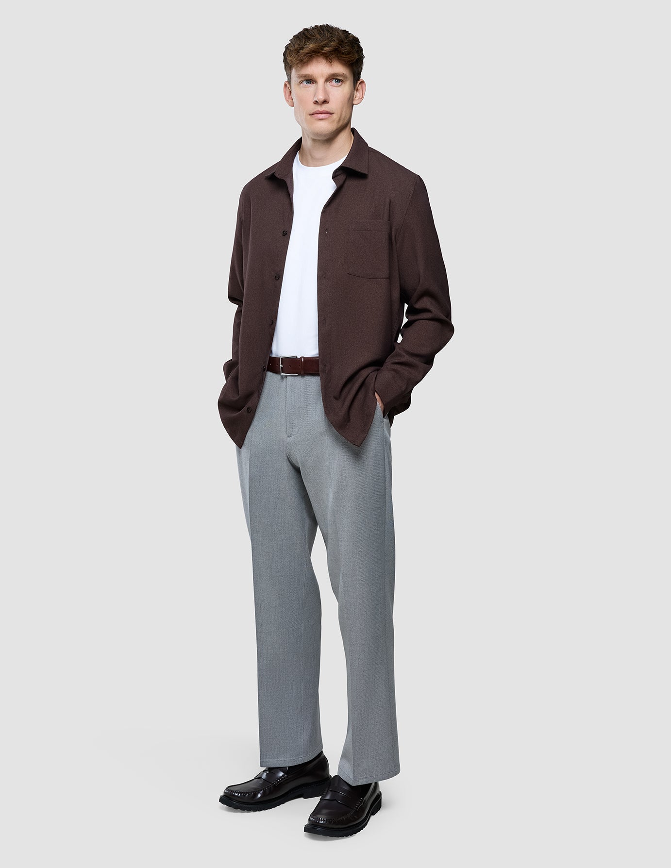 Effortless Shirt Dark Brown