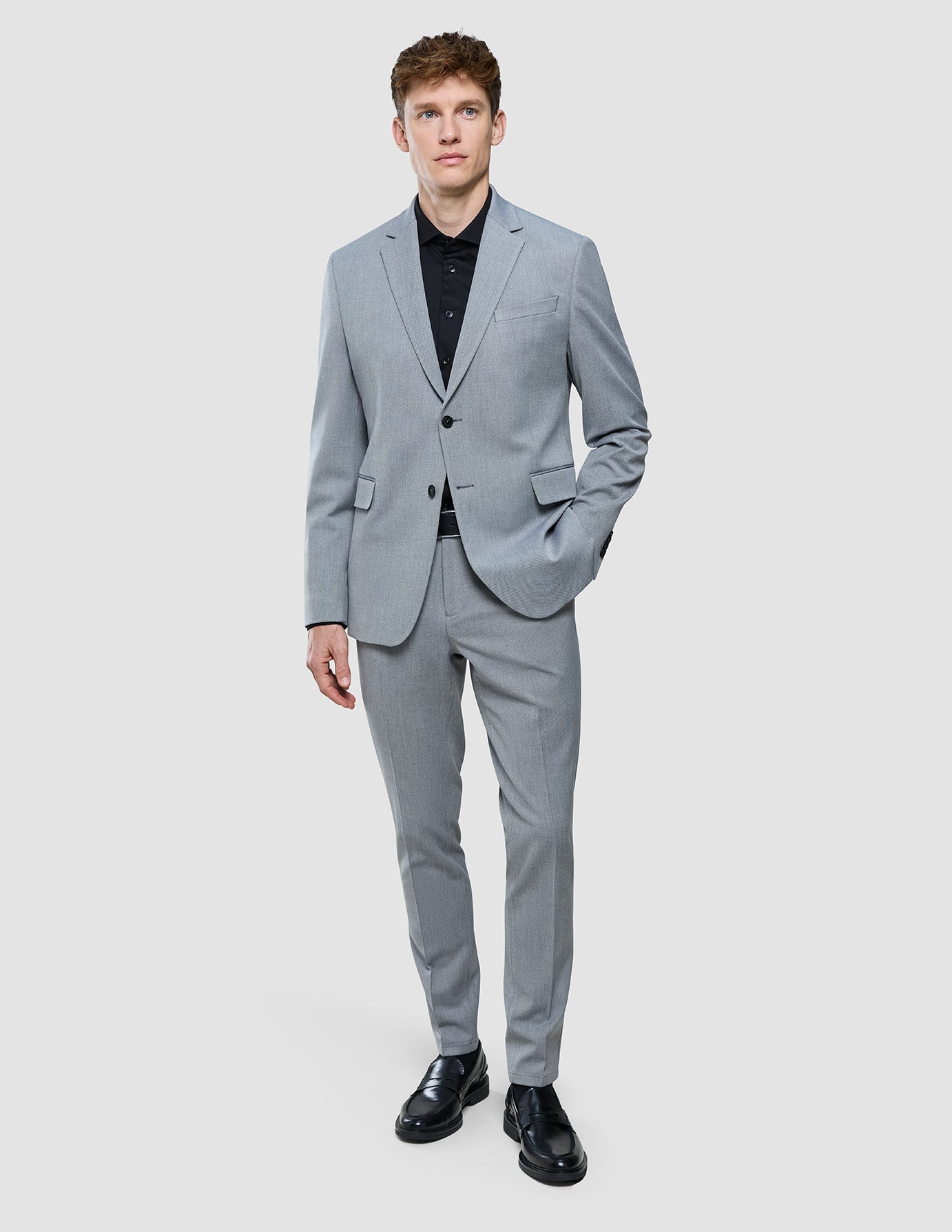 Essential Blazer Regular Ash Twill