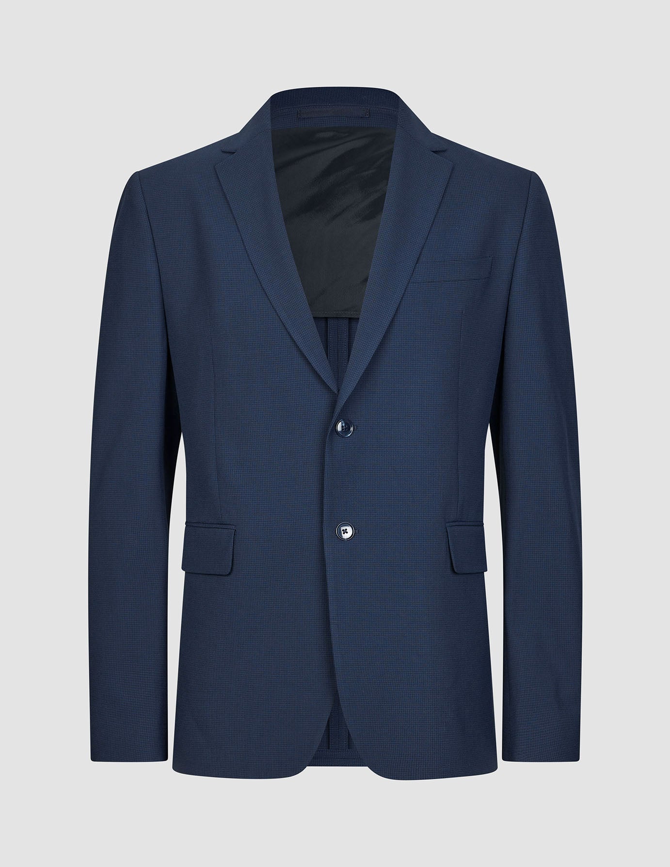 Essential Suit Navy Checks