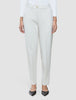 Women Essential Pants Tapered Off White