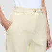Women Essential Pants Wide Misty Yellow