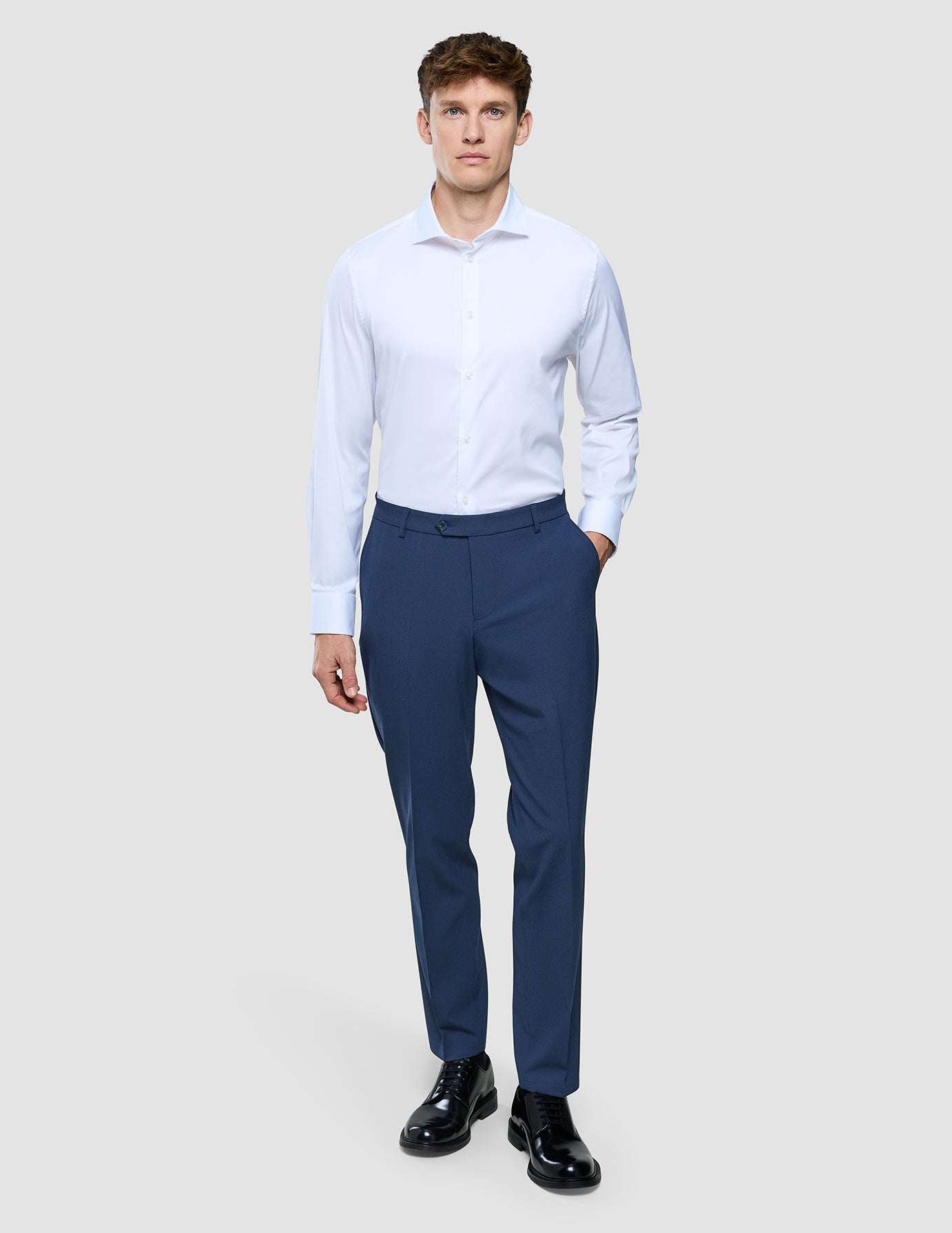 Essential Suit Pants Regular Navy Checks