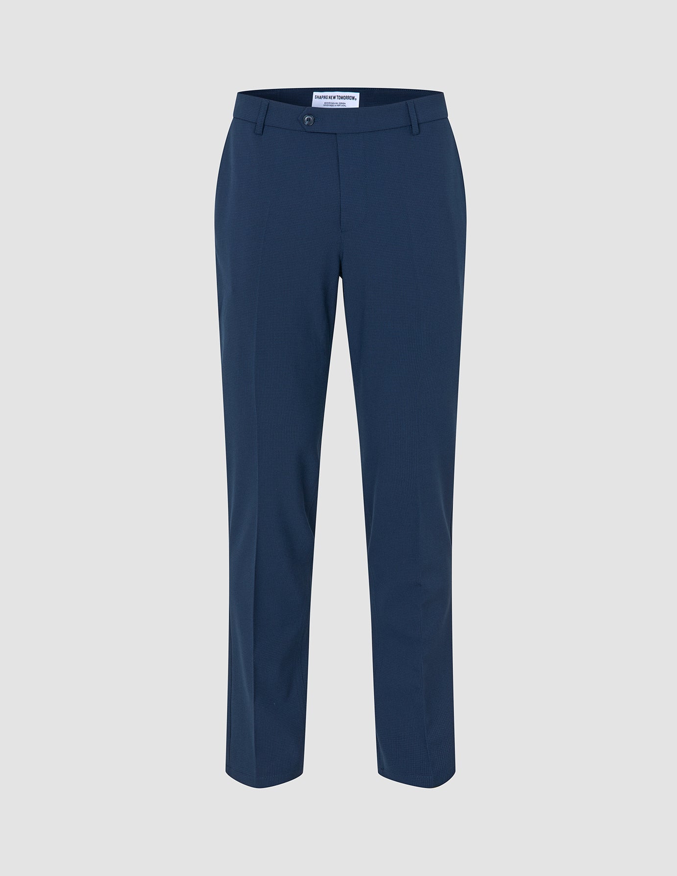 Essential Suit Pants Regular Navy Checks