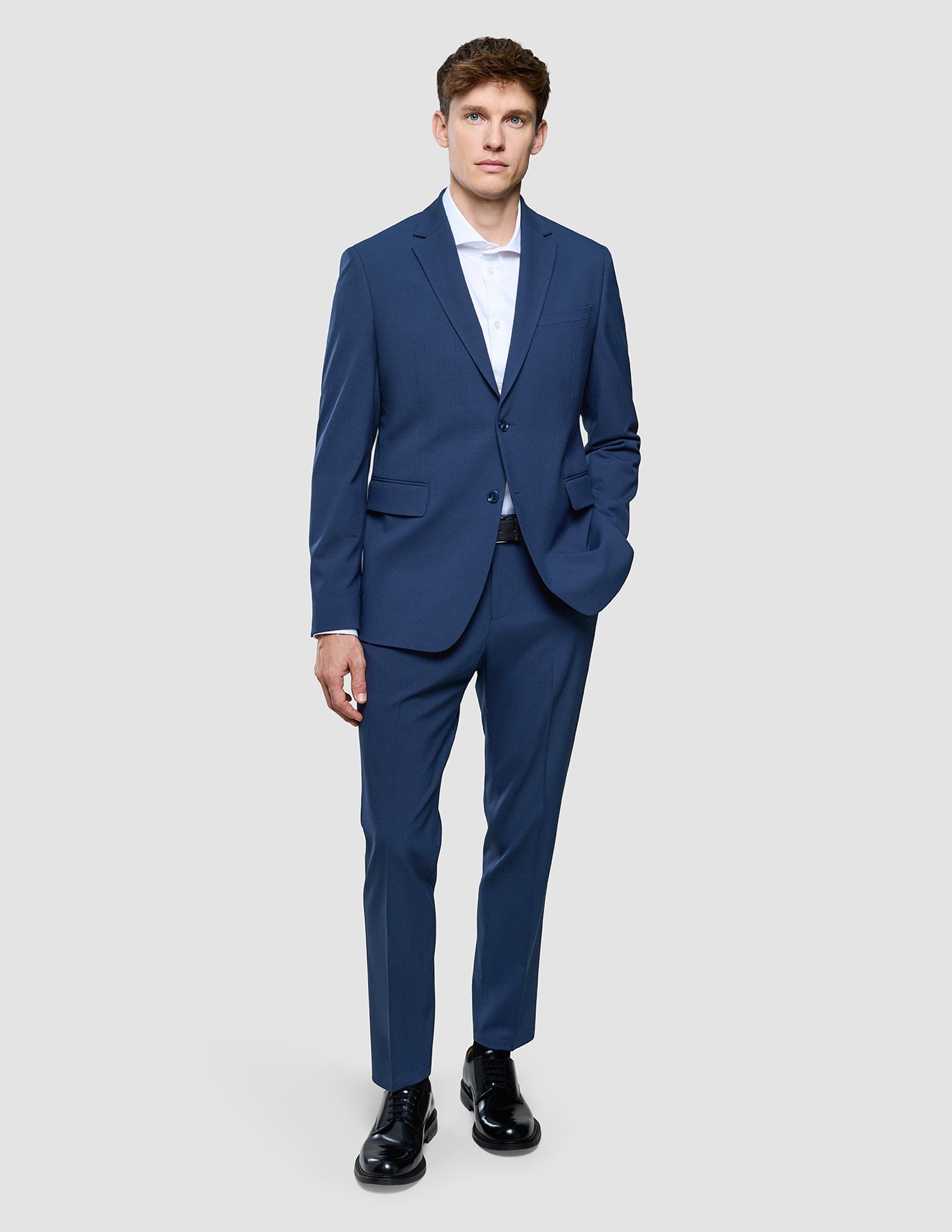 Essential Suit Pants Regular Navy Checks