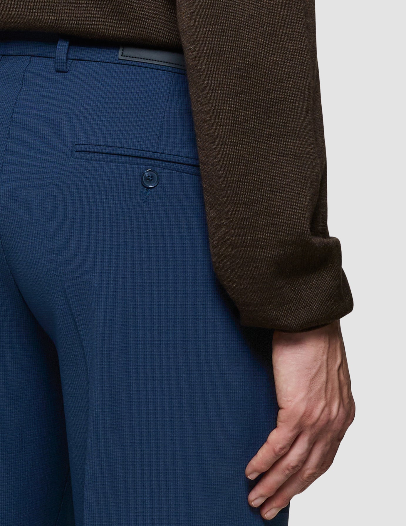 Essential Suit Pants Relaxed Fit Navy Checks