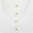 Women Essential Short Vest Off White